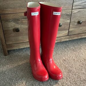 Hunter Red Rain Boots